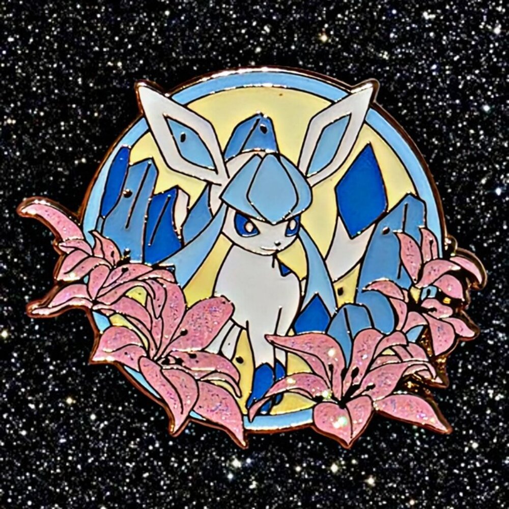 Complete Eeveelution Floral Pokémon Enamel Pin Set – 9 Piece Collector’s Lot - Picture 4 of 11